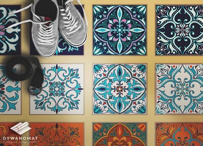 Indoor vinyl PVC carpet Greek tiles